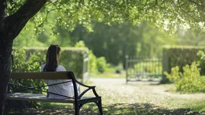 zomer schaduw vrouw 