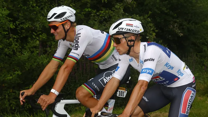 Mathieu van der Poel en Remco Evenepoel