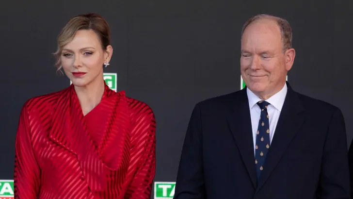 Charlene en Albert bij de Grand Prix van Monaco, mei 2025.