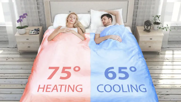 Slim! Dit dekbed regelt de temperatuur per kant van je bed
