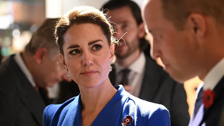 he Duke and Duchess of Cambridge watch HM The Queen video message to the COP26 World leaders