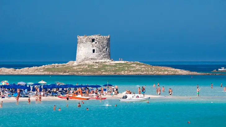 La Pelosa beach in Stintino, Sardinia