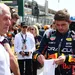 Max Verstappen en Helmut Marko bij de Grand Prix van Italië