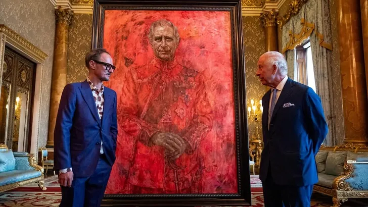 King Charles III unveils Jonathan Yeo portrait