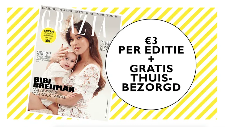 Speciale actie: ontvang nu vrijblijvend 3x Grazia voor maar €9!