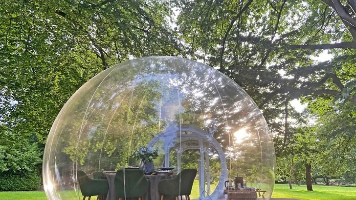 Met je bubbel in een bubbel uit eten