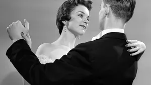 vintage 1950's ballroom dancing vrouw man