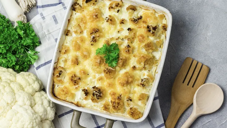 Bloemkoolschotel met gehakt