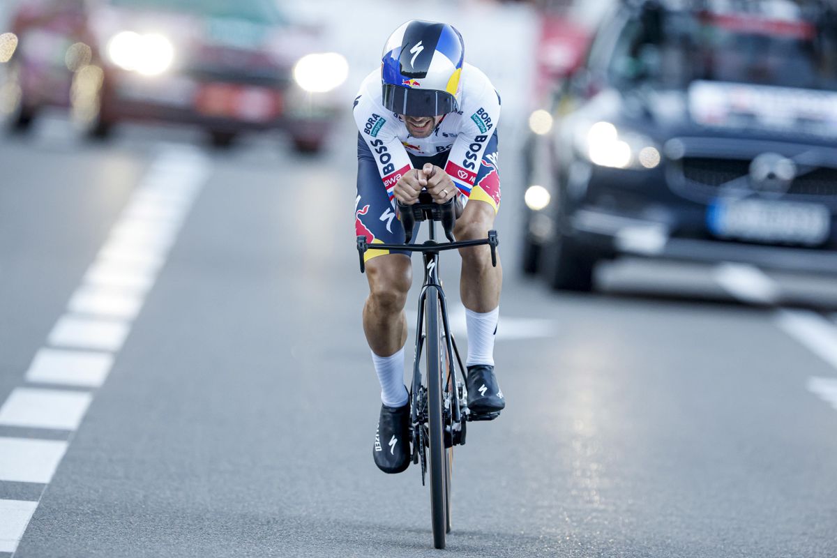 Photo: wielerrevue.nl Primoz Roglic in de tijdrit door Monaco in de Vuelta
