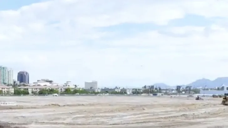 Las Vegas toon eerste beelden F1 Grand Prix betonbak