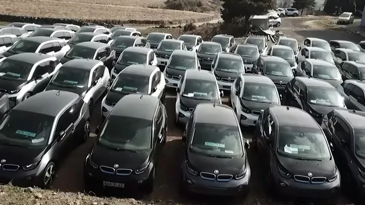 200 achtergelaten BMW i3's bevolken Koreaans eiland