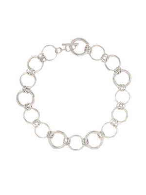 Prachtige ketting van puur zilver.