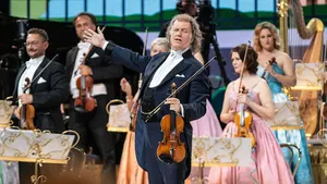 Andre Rieu and Orchestra on stage at First Direct Arena