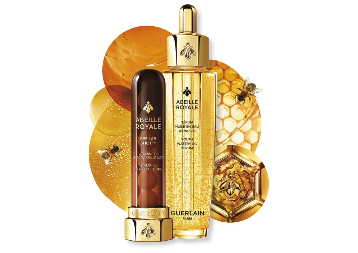 ABEILLE ROYALE BEE LAB SHOT, € 59, GUERLAIN ABEILLE ROYALE YOUTH WATERY OIL SERUM, 50 ML € 144