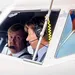 Koning Willem-Alexander in vliegtuig