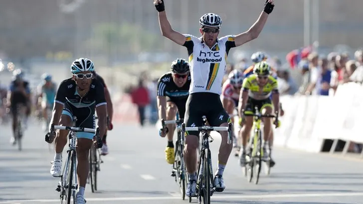 Sprintzege en leiderstrui voor Goss in Oman