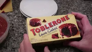 Toblerone lava cakes