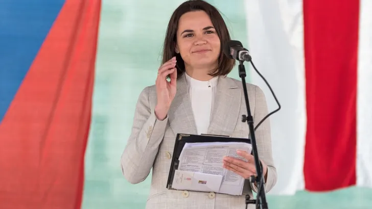 Oppositieleider Belarus Sviatlana Tshikhanouskaya krijgt Freedom Award