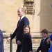 Prins William en prinses Kate met hun kinderen bij de paasmis te Windsor, 2023.