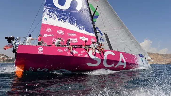 Team SCA training for the Volvo Ocean Race start in Alicante. 9 September 2014 September 09, 2014. …