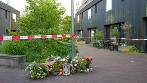 Bloemen bij de woning in Meerstad.