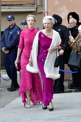 Deense prinses Benedikte en prinses Alexandra van Sayn-Wittgenstein-Berleburg.