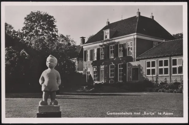 Het originele standbeeld van Bartje, 1950-1960