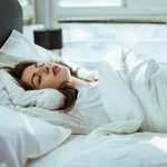 Photo of a woman sleeping