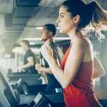 Diverse People Running on Treadmill