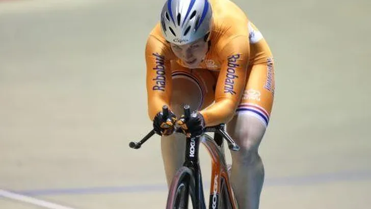 Willy Kanis uitgeschakeld op Keirin