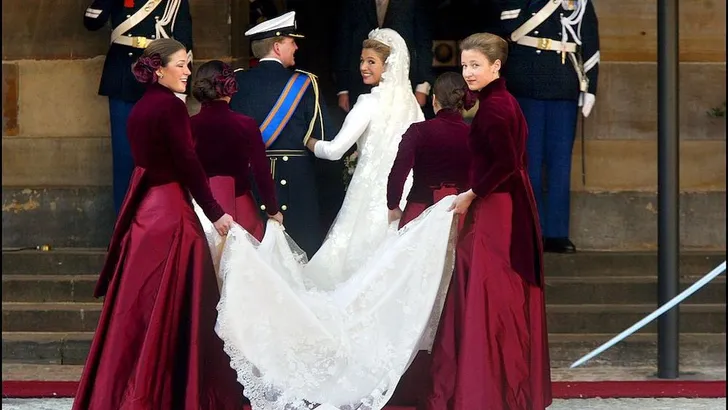Máxima's trouwjurk nu te zien in Amsterdam