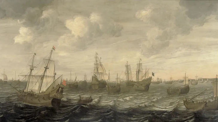 De Hollandse haringvloot onder zeil