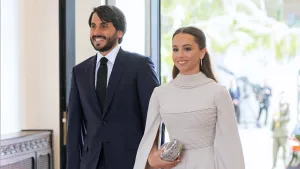 Foto van prinses Iman met echtgenoot Jameel Thermiotis, juni 2023.