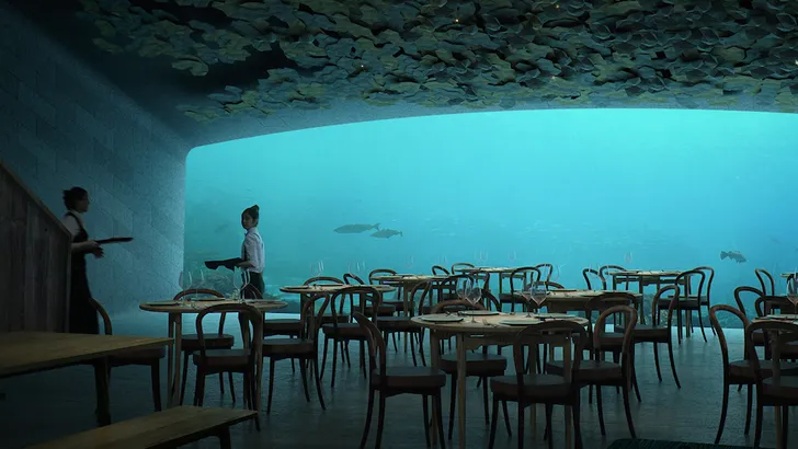 Dit is het allereerste luxueuze onderwaterrestaurant van Europa