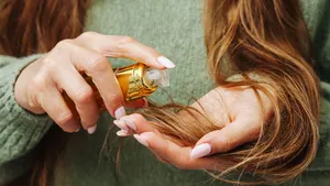 Vrouw met glanzend haar