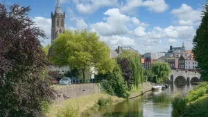 Roermond at Rur River in Limburg Province,Netherlands