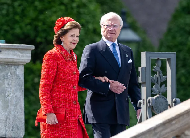 Koningin Silvia en koning Carl XVI Gustaf van Zweden. 