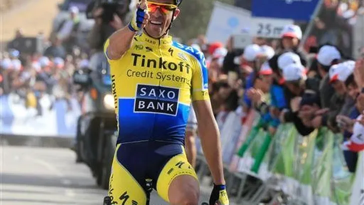 Contador klimt naar winst in Tirreno