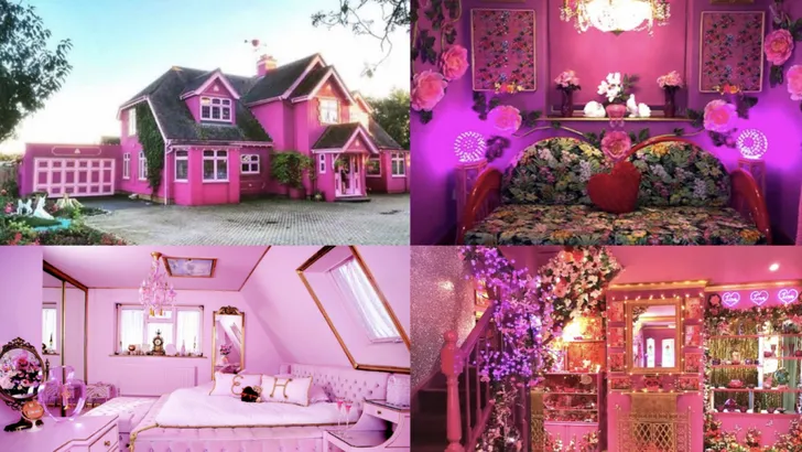 Deze roze Airbnb is het huren absoluut waard