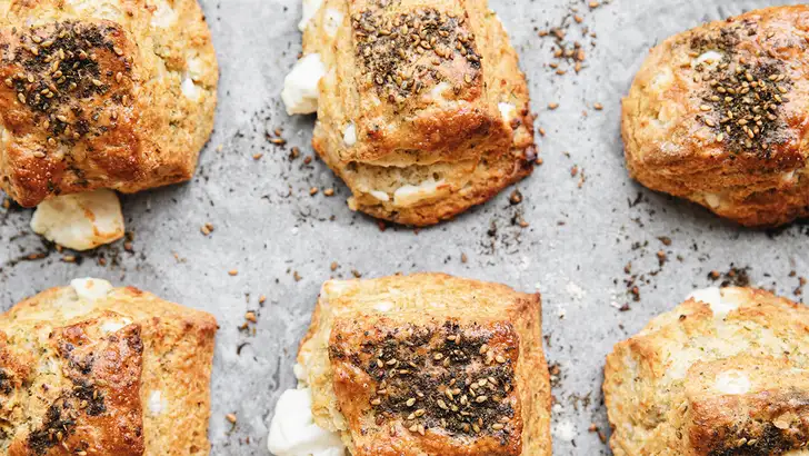 Za'atar feta scones