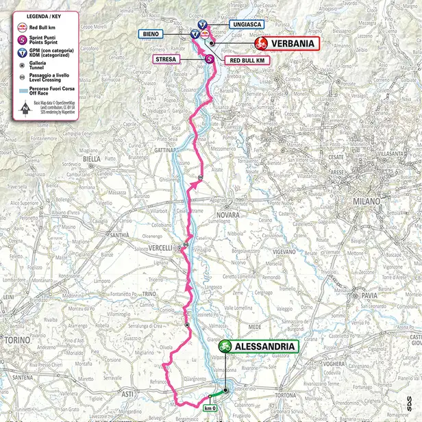 Map Giro 2026 etappe 13