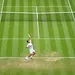 De tennisser Novak Djokovic tijdens Wimbledon 2025