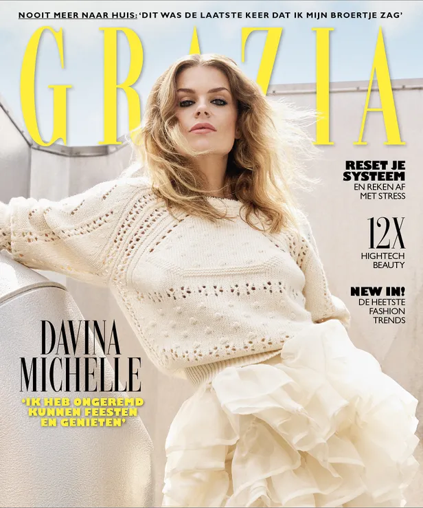 Davina Michelle schittert op de cover van Grazia's Fashion Issue | Vanaf 3 september in de winkels 