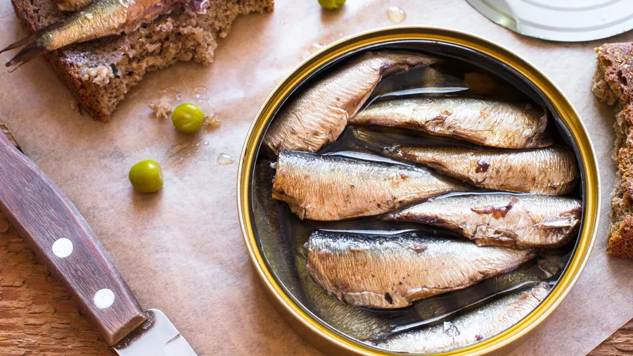 Sardines uit blik