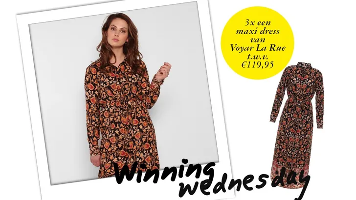 Winning Wednesday: 3x maxi dress van Voyar La Rue t.w.v. €119,95