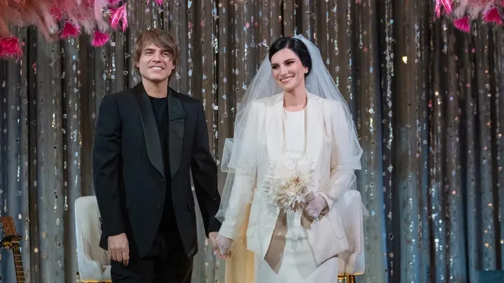 Laura Pausini Paolo Carta bruiloft 