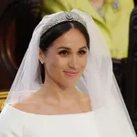 Meghan op trouwdag