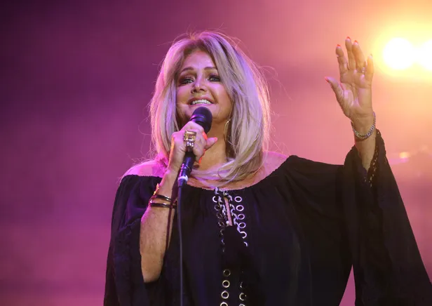 Bonnie Tyler tijdens optreden op het Push Play Festival bij het Hipodromo de la Zarzuela in Madrid 2021.