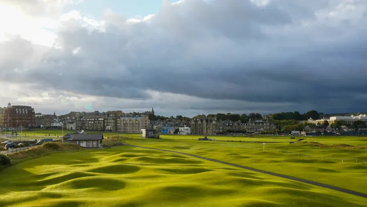 De Old Course van St Andrews is deze week een van de drie banen waarop gespeeld wordt