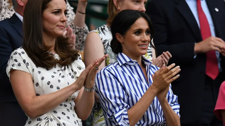 Meghan en Kate zien Serena Williams verliezen op Wimbledon